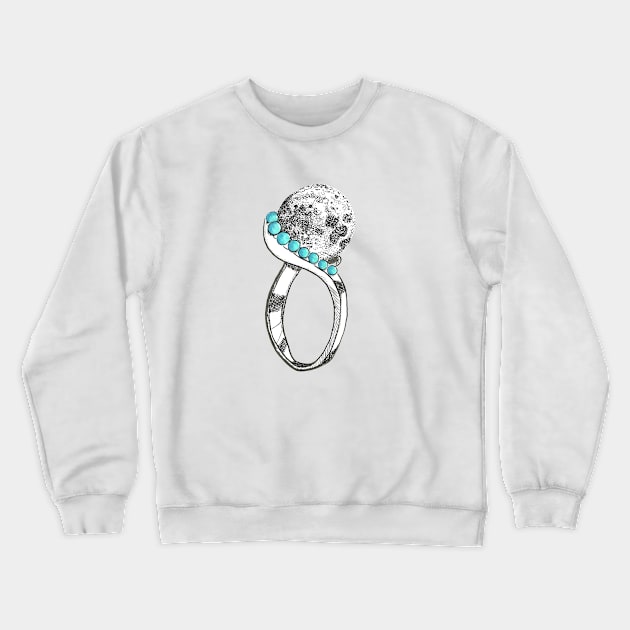 Moon Ring Crewneck Sweatshirt by Créa'RiBo